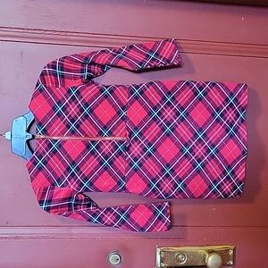 LOGG of Graded Goods H & M Plaid Longsleeve Dress Size US 6-8Y